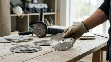 Illustrasjon for guiden «Diamantblad for flis: velg riktig skive» på Fliskutter.com