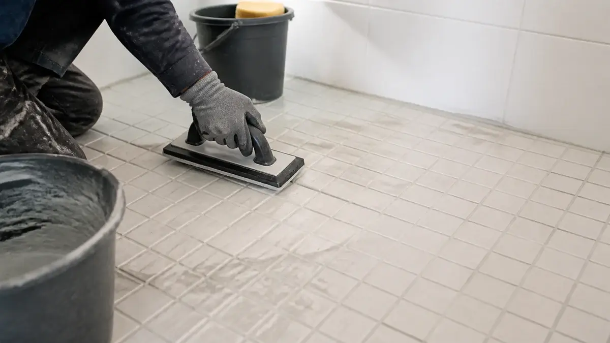 Epoxy fugemasse illustrert som guider hos Fliskutter.com